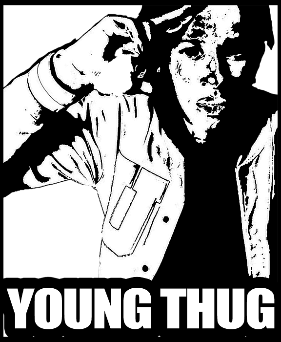 Bleed Area May Not Be Visible - Young Thug (576x700), Png Download