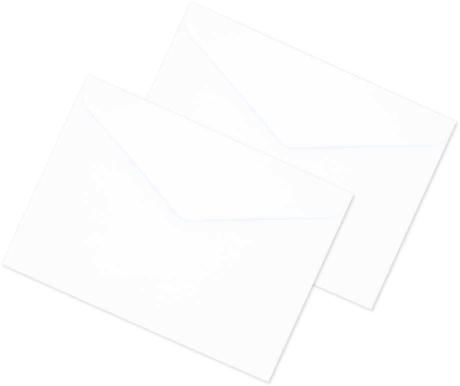 White Envelope No - Paper (1000x869), Png Download