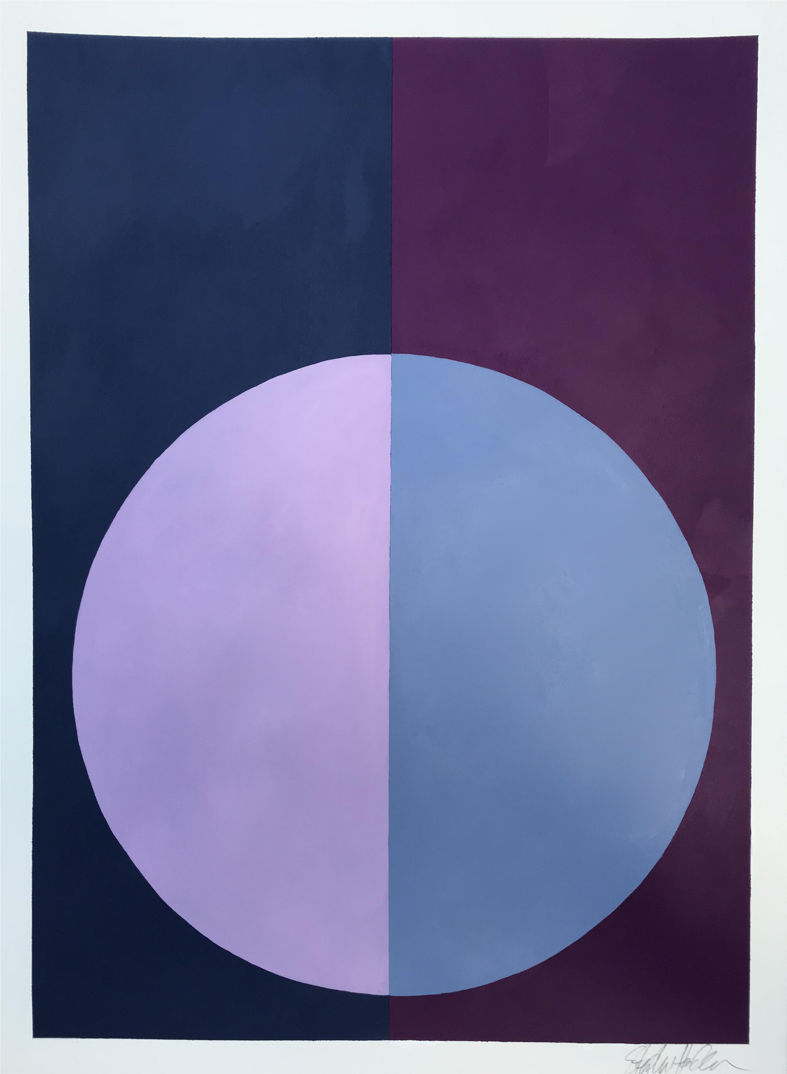 "indigo & Violet Forever" Acrylic Painting On Chairish - Clave De Sol (2882x3932), Png Download