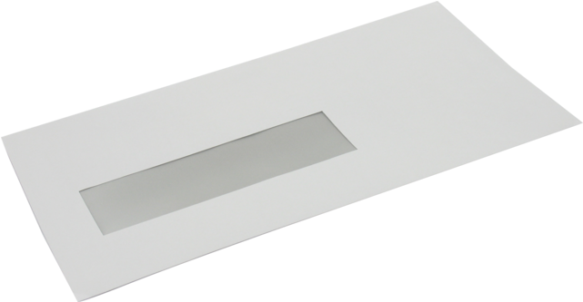 Envelope, Window Envelope, 220x110mm, Strip, White - House Numbering (640x640), Png Download