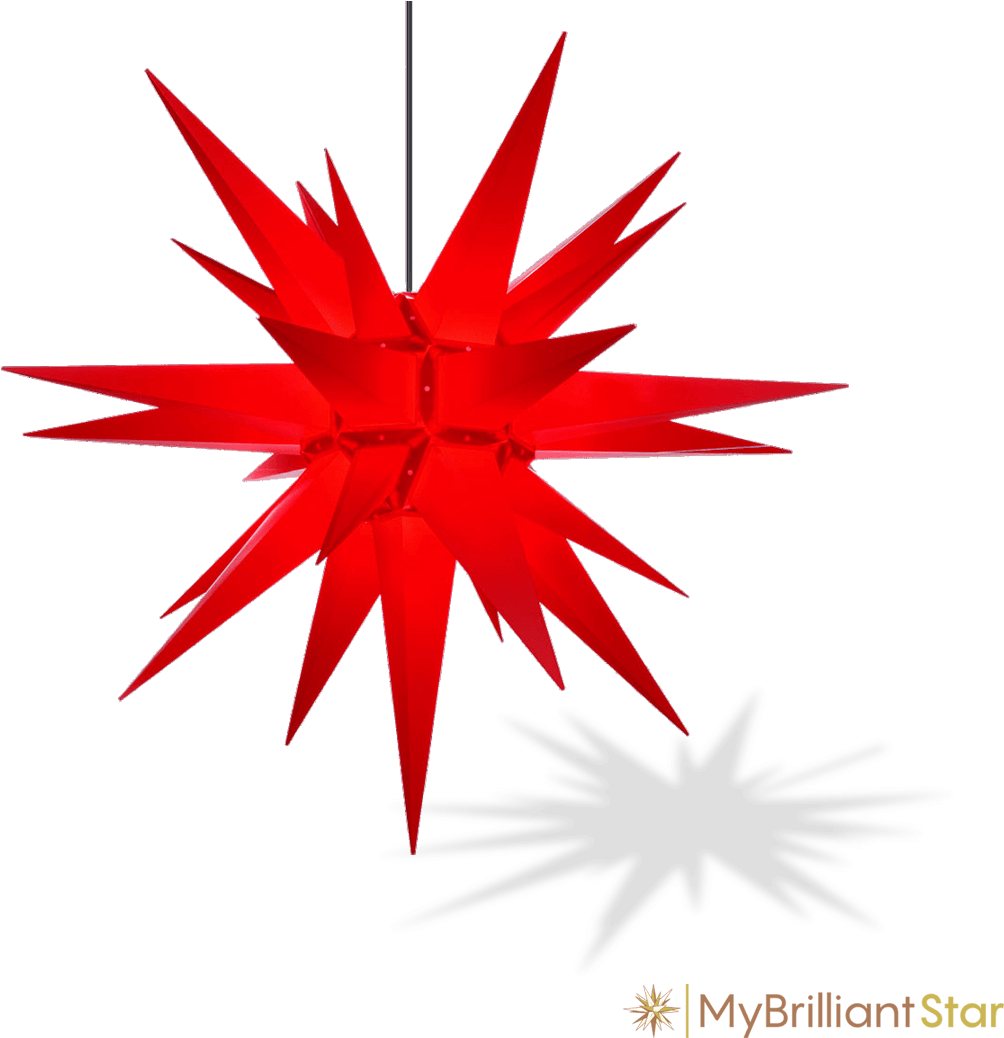 Original Herrnhut Plastic Star, Red, ~ 130 Cm / 51 - Herrnhuter Stern Kunststoff 68 Cm (1080x1080), Png Download
