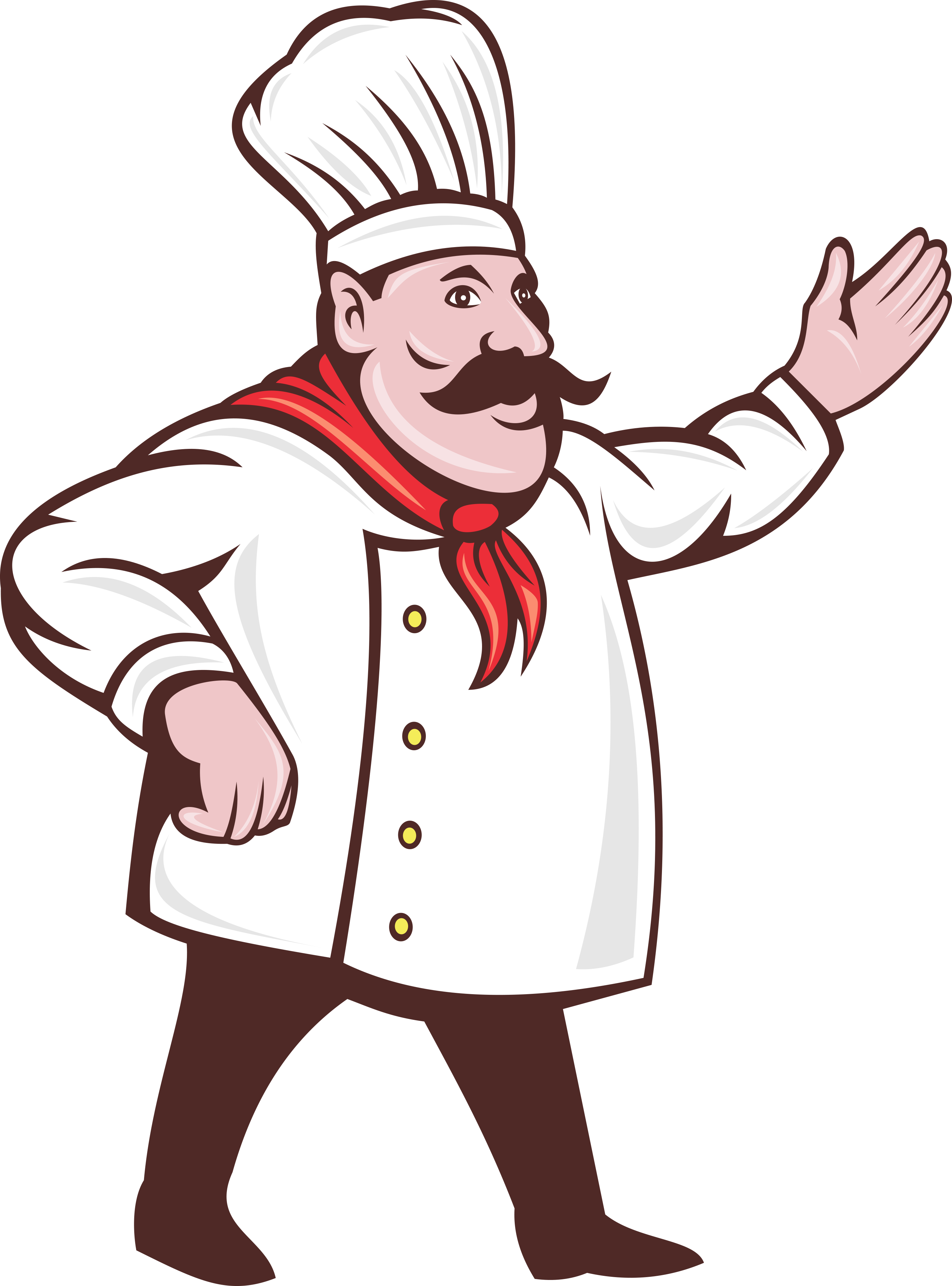 Chef Cartoon Clip Art - Chef Cartoon (3000x4054), Png Download