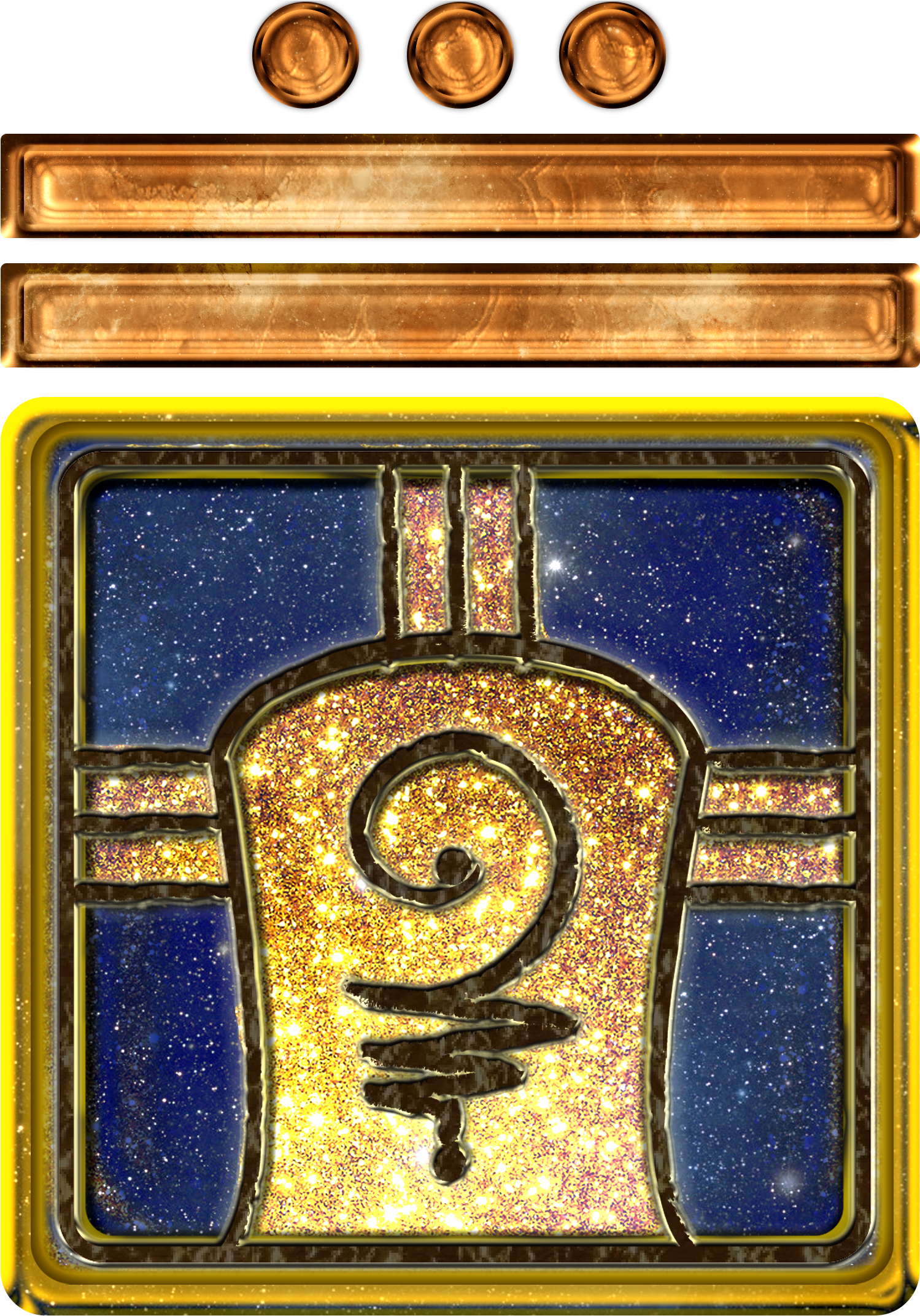 Yellow Cosmic Warrior - Red Cosmic Moon Year (2400x2400), Png Download