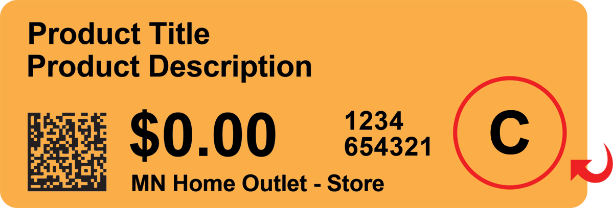 Items With This Label Will Be Discounted A Certain - Circle (1199x408), Png Download