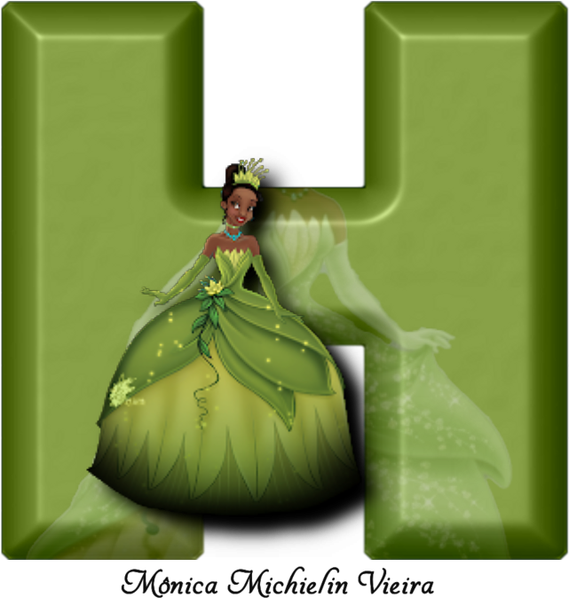 Alfabeto Princesa Tiana Disney Png - Illustration (700x700), Png Download