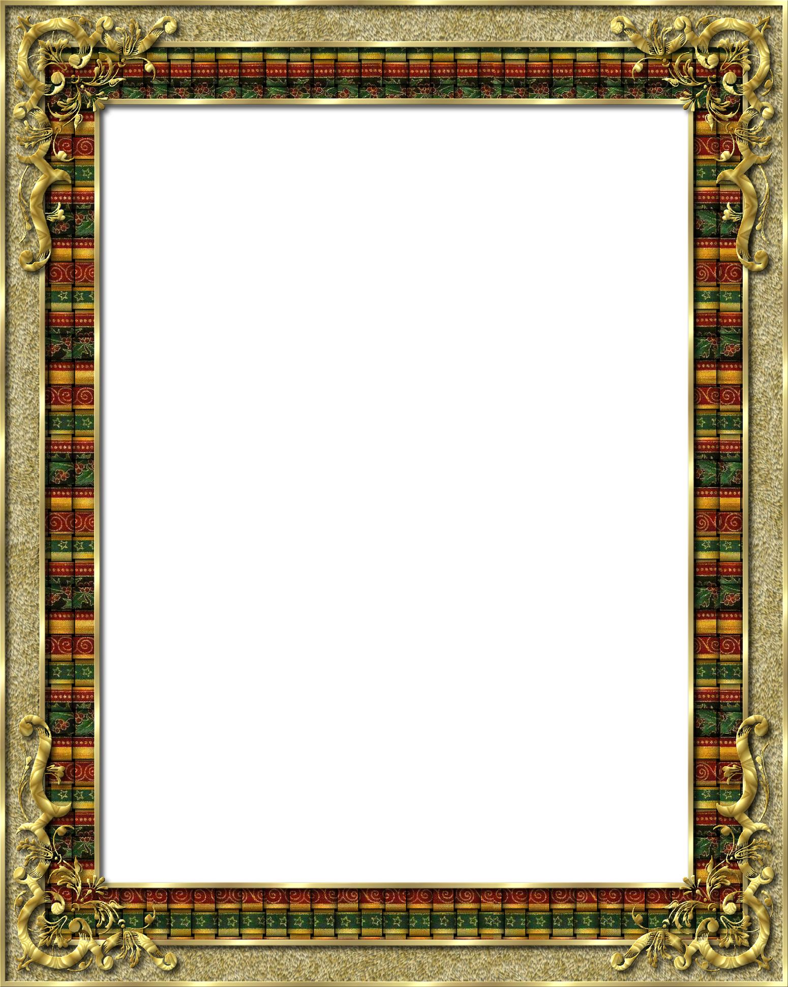 Vector Transparent Gold Picture Frame Clipart - Picture Frame (1550x1941), Png Download