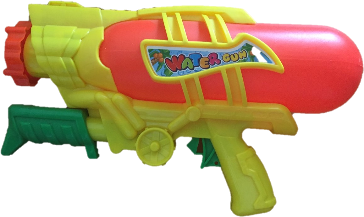 Water Gun Pistol - Water Gun (1277x957), Png Download