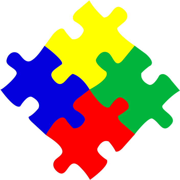 Puzzle Piece Border Quotes - Vector 3 Puzzle Pieces (900x900), Png Download