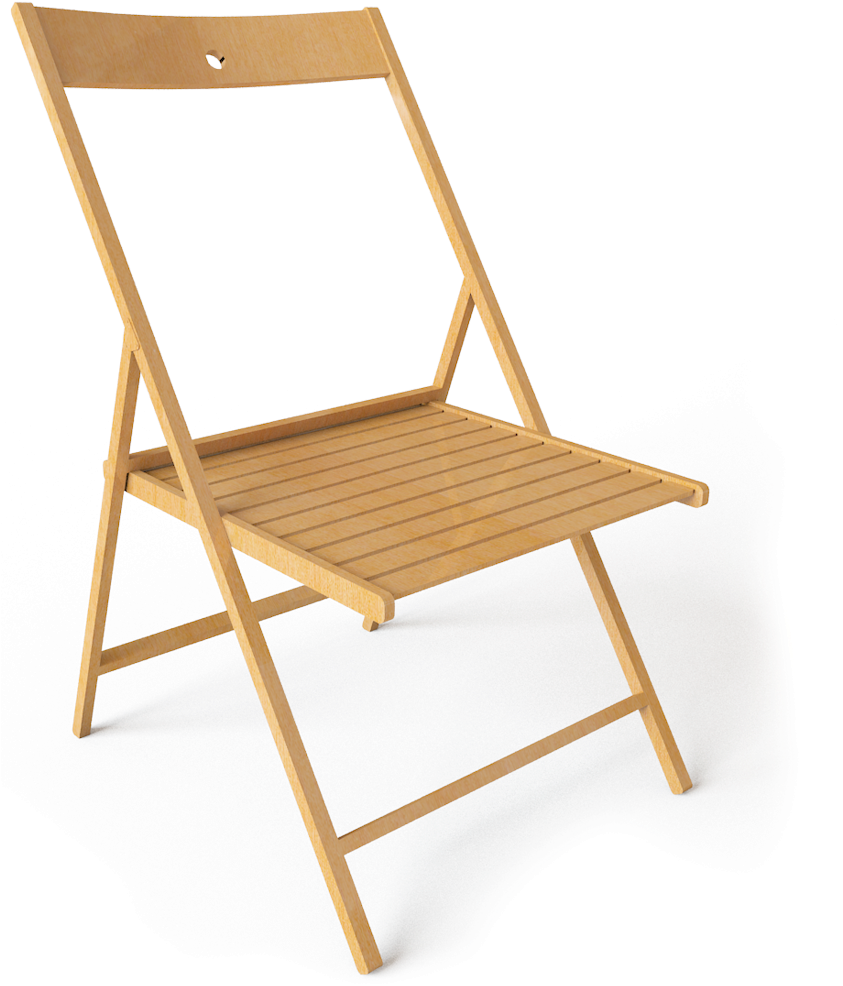 Silla Plegable De Lamina (842x1000), Png Download