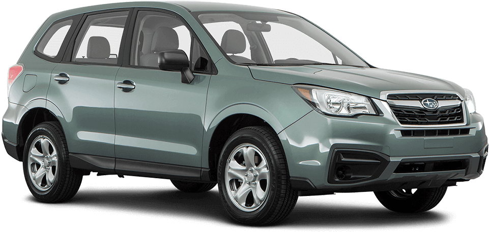 Jasmine Green Metallic - 2017 Silver Subaru Forester (1000x542), Png Download