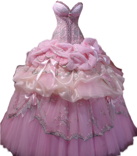 Purple Evening Gowns, Purple Gowns, Women's Evening - Princess Pink Wedding Dress (480x640), Png Download