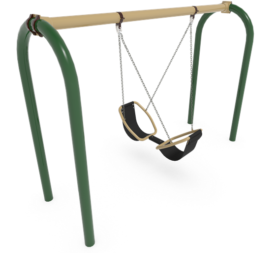 Friendship W Arch Frame Multi User Playground - Swing (560x560), Png Download