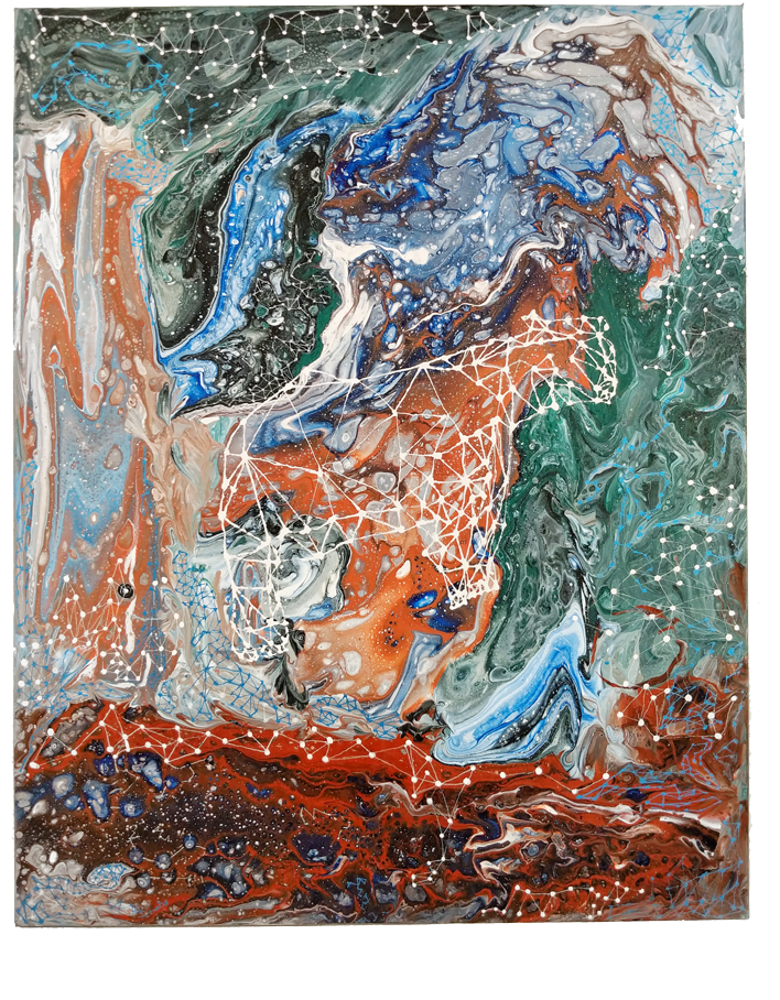 Helenaj Abstract Art 3 - Painting (747x996), Png Download
