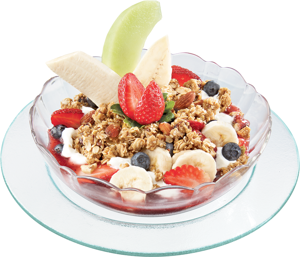 Fruits And Yogurt Png (1000x862), Png Download