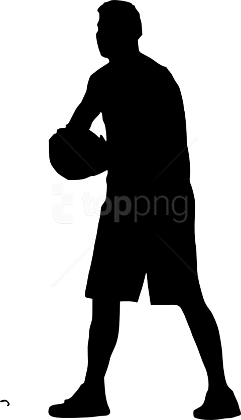 Free Png Basketball Player Silhouette Png - Png Basketball Siluet (480x838), Png Download