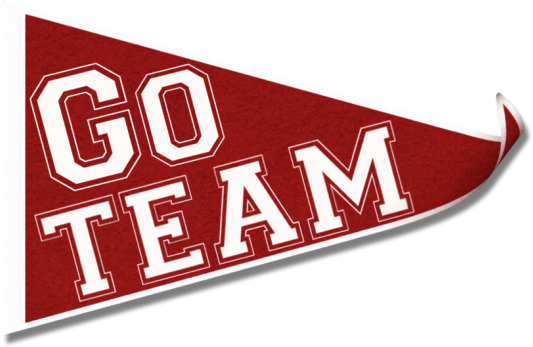 College Team Cliparts - Go Team Clipart (640x480), Png Download