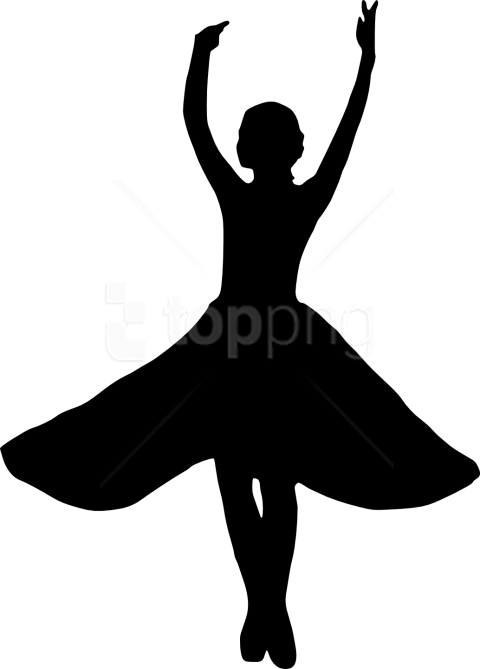 Free Png Ballerina Silhouette Png - Transparent Background Ballerina Silhouette Png (480x669), Png Download