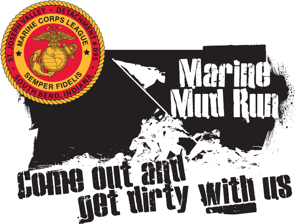 Marine Mud Run - Marine Corps League (975x975), Png Download
