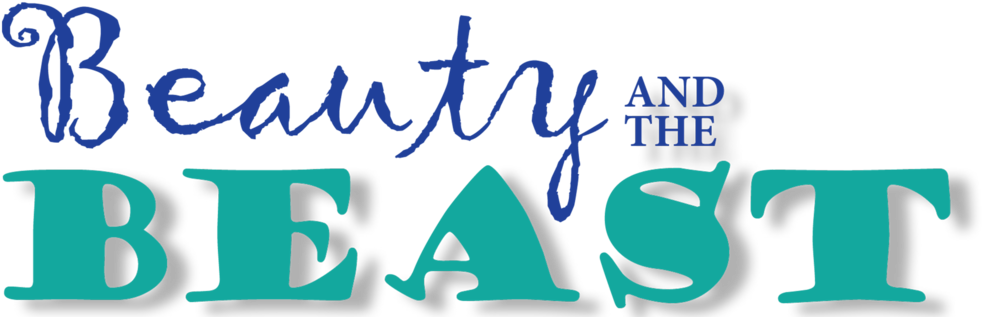 Beauty And The Beast Logo For Jellyfish Theatre - Calligraphy (1000x330), Png Download