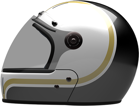 Veldt Fullface Helmet Gold Wave Black Veldt Thearsenale - Motorcycle Helmet (800x640), Png Download
