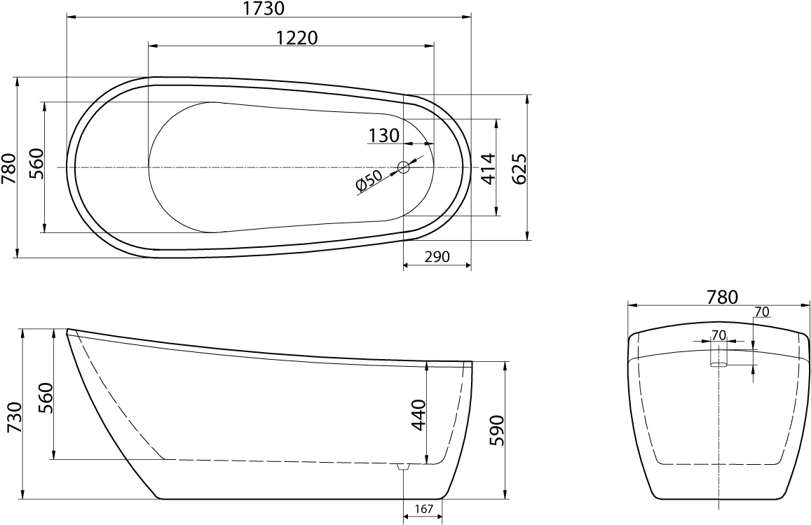 1200 X 900 5 - Kado Arc Freestanding Bath (1200x900), Png Download