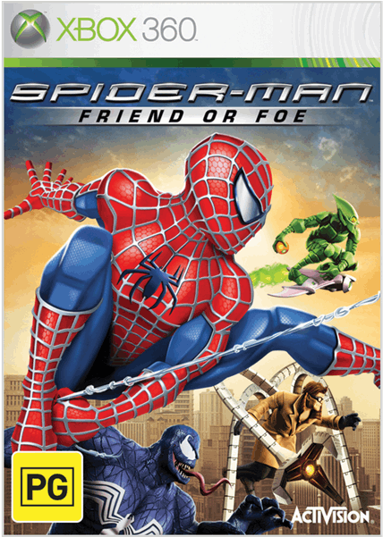Friend Or Foe - Spiderman Friend Or Foe Xbox 360 (600x600), Png Download