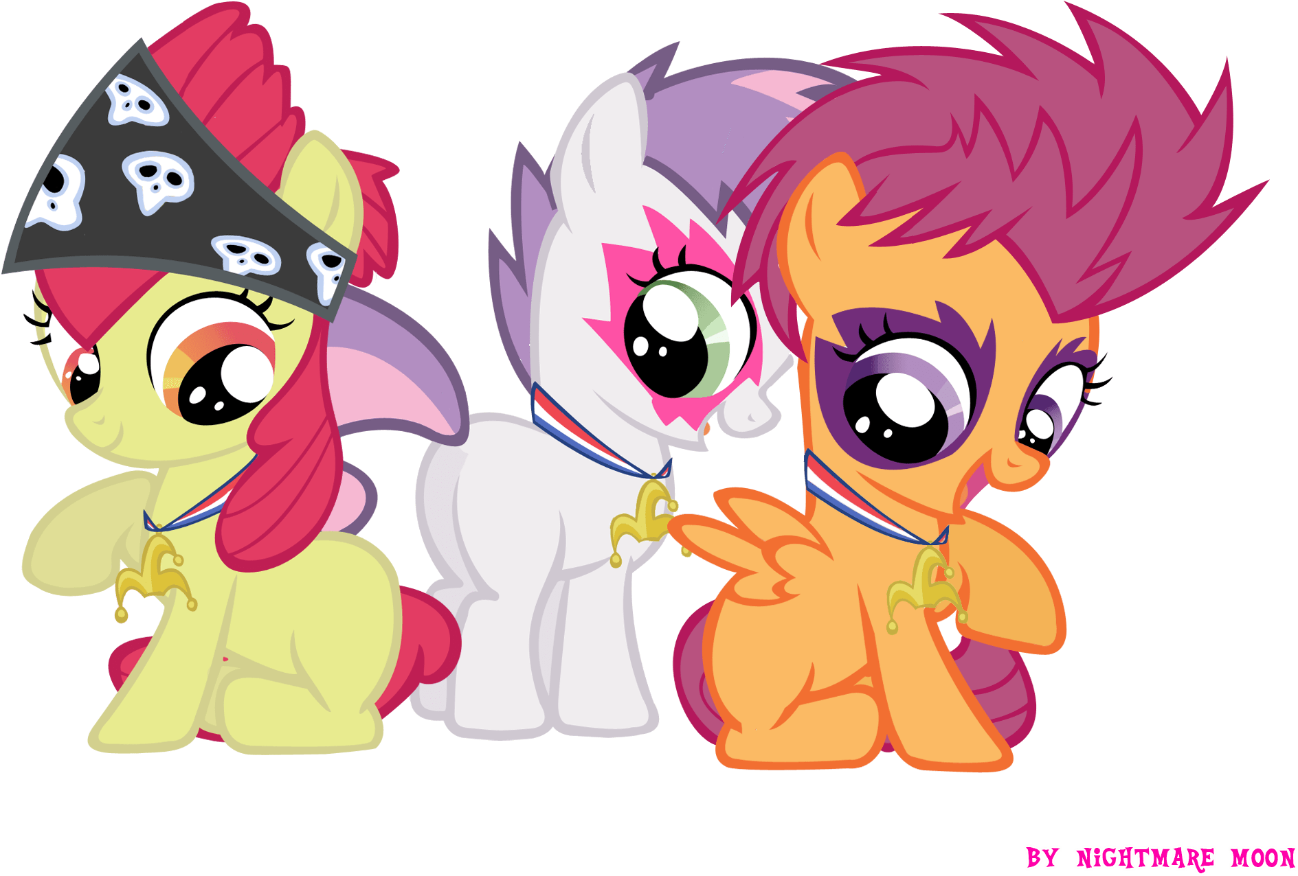 Cutie Mark Crusaders - Cutie Mark Crusaders Rock (2000x1500), Png Download