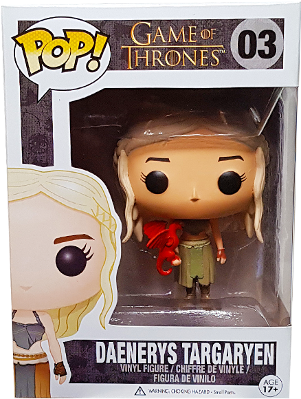 Game Of Thrones - Funko Pop Daenerys Red Dragon (600x600), Png Download