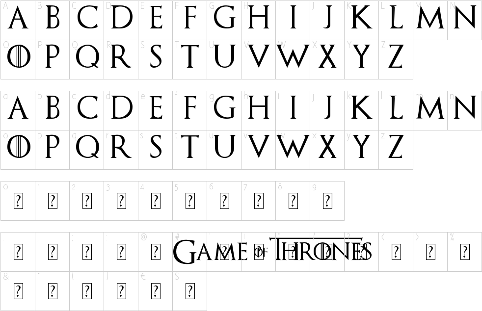 Game Of Thrones Free Downloadable Font - Game Of Thrones (990x640), Png Download