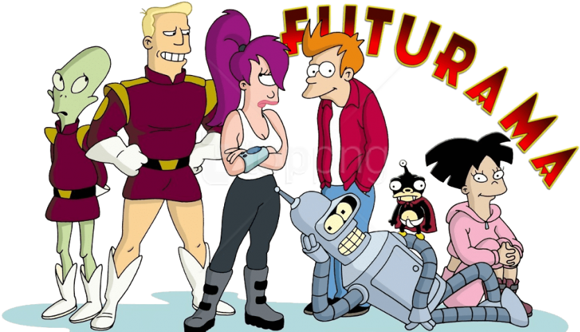 Free Png Futurama Bender Fry Leela Png Images Transparent - Futurama Logo Png (850x478), Png Download