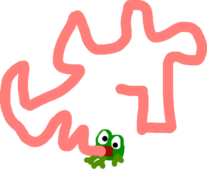 Drawing - Frog Copy (809x663), Png Download