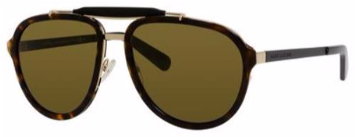 Marc Jacobs Sunglasses 592/s 0546 Havana Gold Black - Reflection (500x400), Png Download