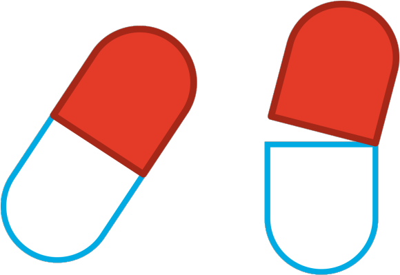Tablet Clipart Red Pill (640x480), Png Download