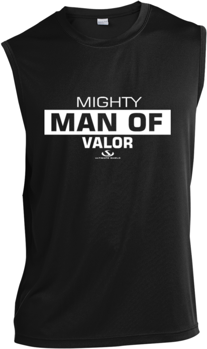 Mighty Man Of Valor Sleeveless Performance T-shirt - Active Tank (1155x1155), Png Download