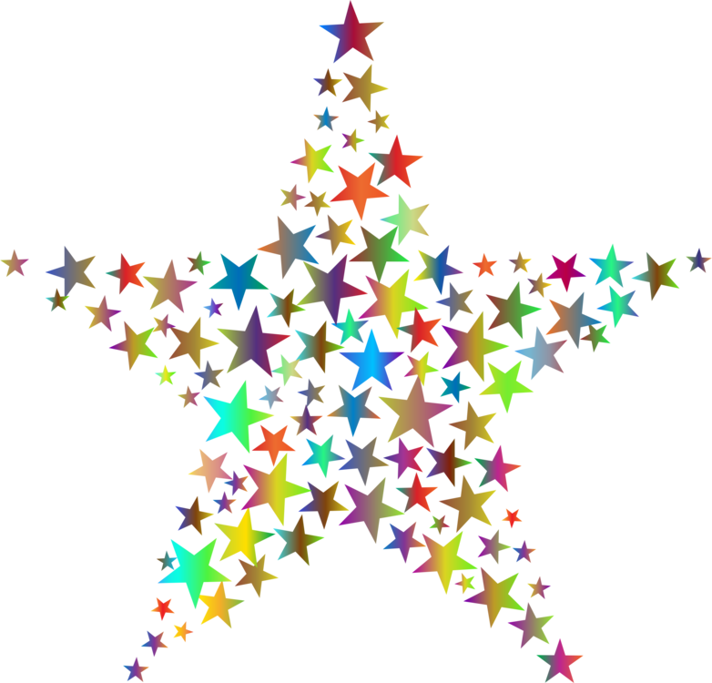 Fractal Art Symmetry Christmas Tree Star - Fractal (782x750), Png Download