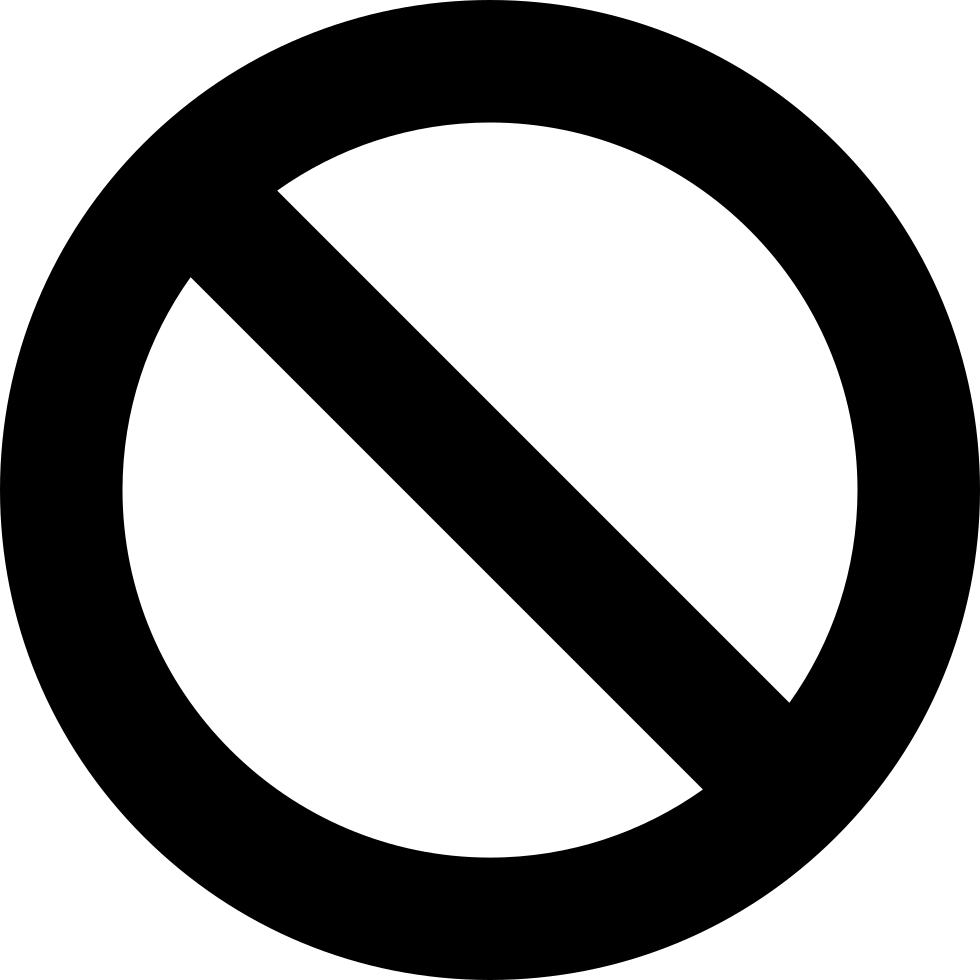 Blocked Forbidden Denied Banned Comments - Blocked Icon Png (980x980), Png Download
