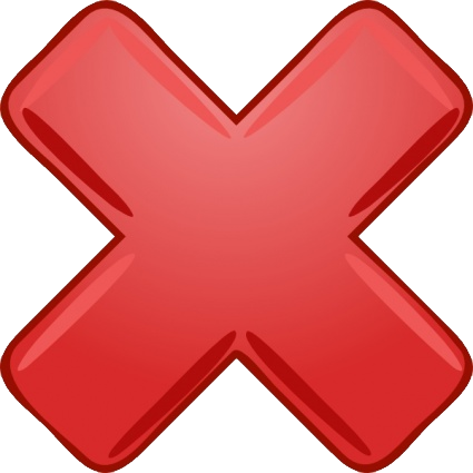 Bannedusericon - Big Red X (425x425), Png Download