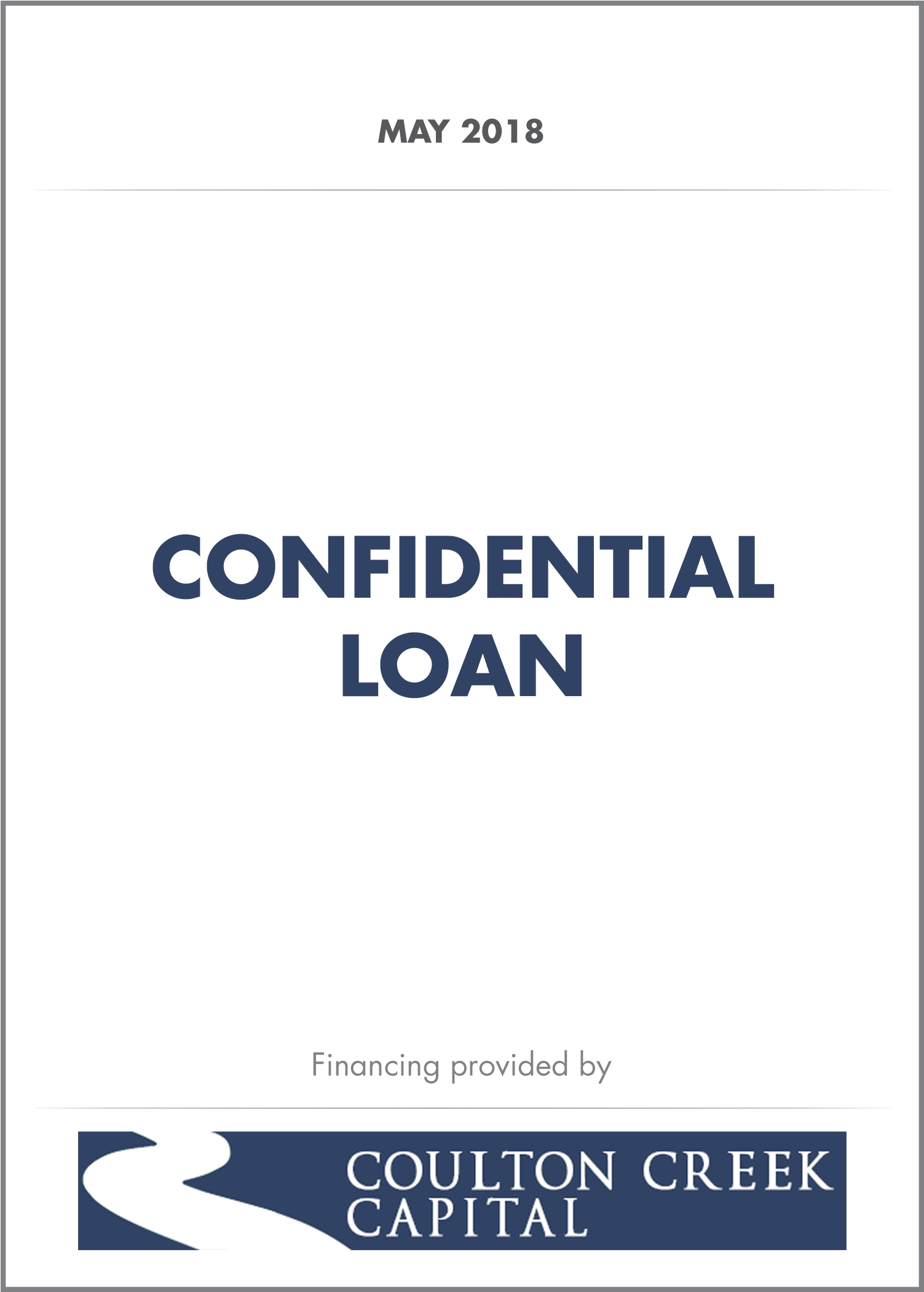 Confidential Loan - May - Coulton Creek Capital, Llc (3000x2100), Png Download