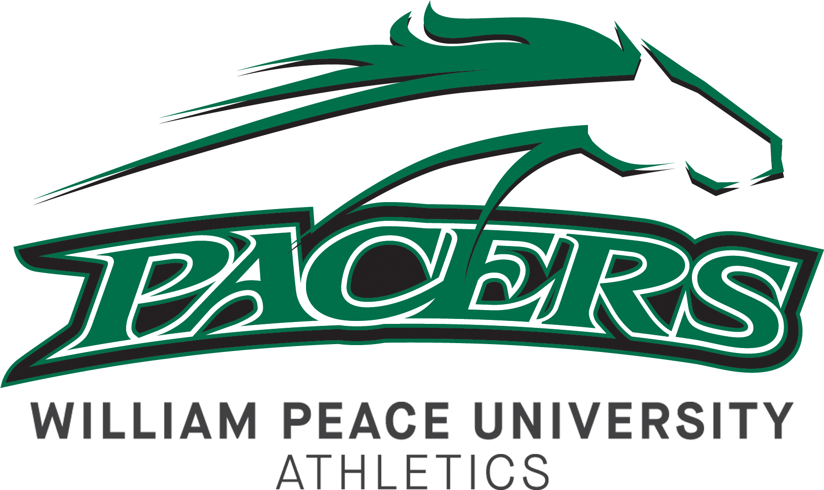 Pacer Athletic Logo - William Peace University (1900x1200), Png Download