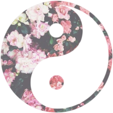Tumblr N1o2vem4ta1tu249vo1 500 - Yin Yang Flowers (500x500), Png Download