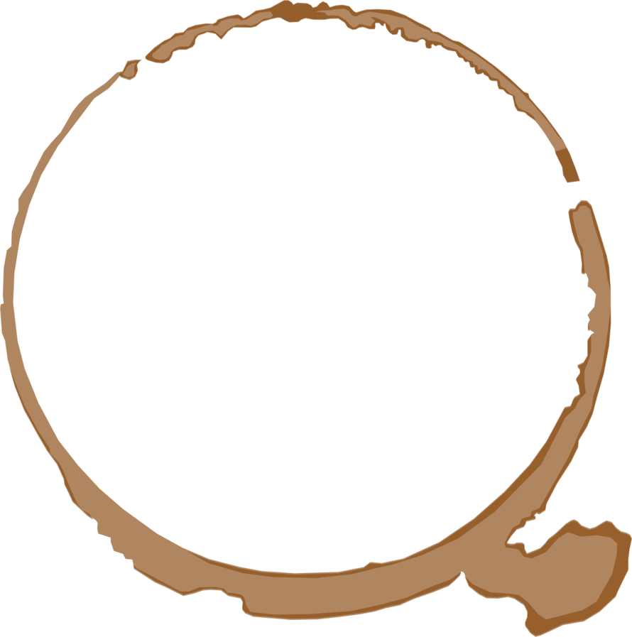 Coffee Ring Png - Ink Circle Transparent (890x897), Png Download