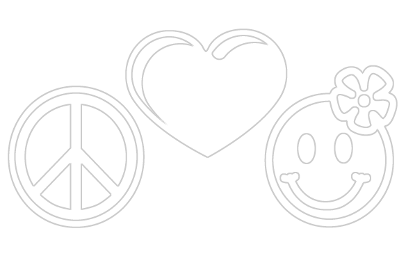 Love And Peace Png (584x368), Png Download