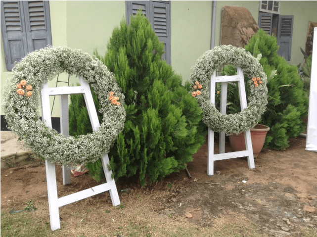 Babys Breath Wreaths - Hedge (640x640), Png Download