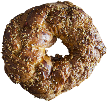 Cinnamon Pecan Coffee Ring - Tea (500x500), Png Download