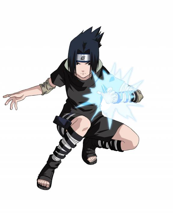 Chidori Naruto - Sasuke Uchiha (576x710), Png Download