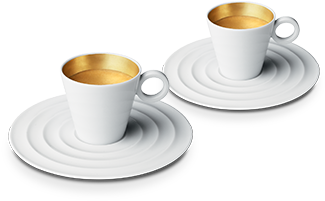 Premium Espresso Gold Ring - Nespresso Premium Collection (380x358), Png Download