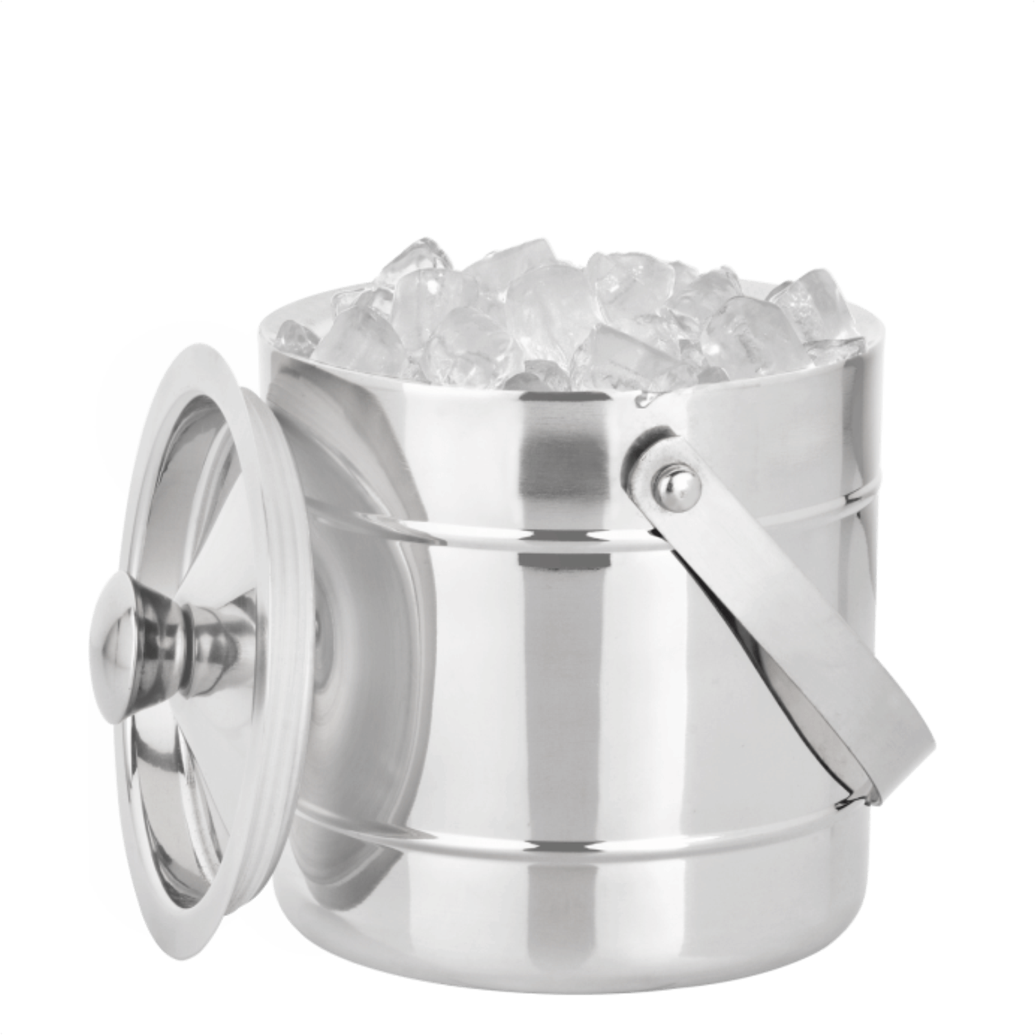 5 Ltr 2 Ring Ice-bucket - Silver (1504x1504), Png Download