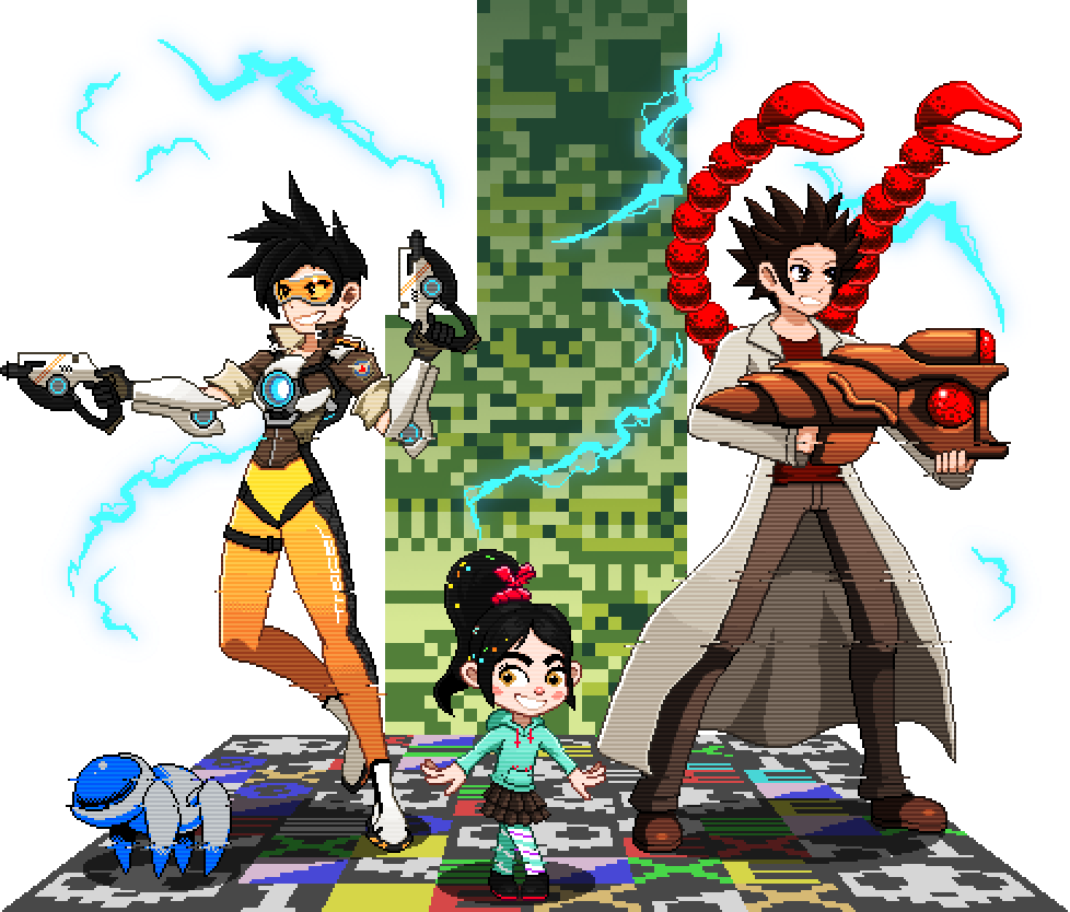 Author Comments - Glitched Video Game Charaacter (978x834), Png Download