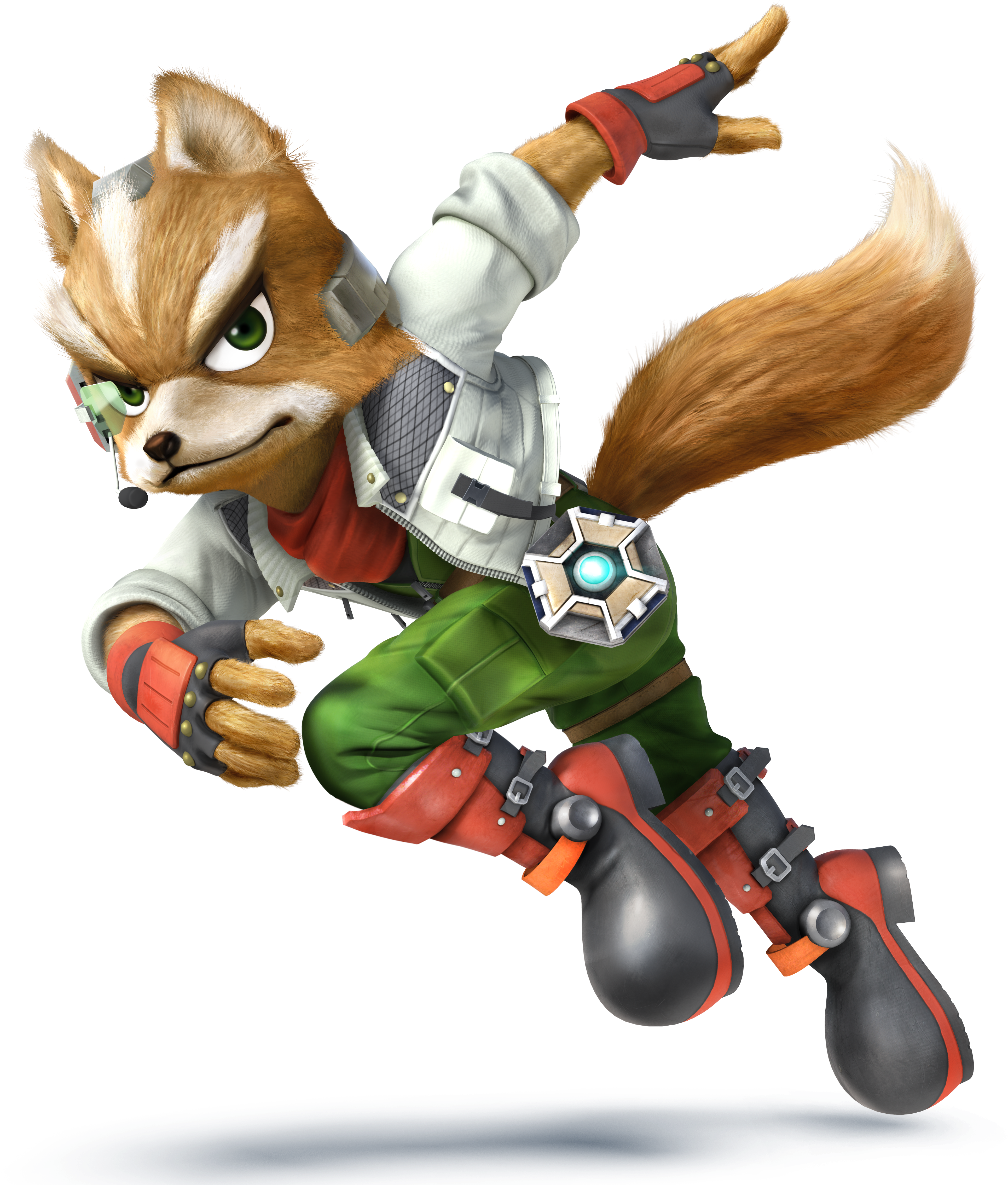 Fox Mccloud Smash Bros 4 Wii U 3ds Render Art (3857x4662), Png Download
