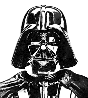 Bleed Area May Not Be Visible - Paintings Of Darth Vader (350x700), Png Download